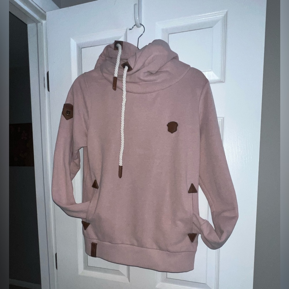 Naketano Women’s Large Hoodie Blush Pink EUC